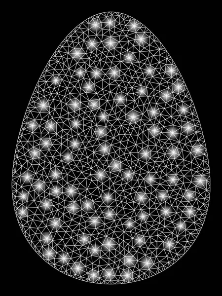 플레어 반점이 있는 밝은 메쉬 시체 달걀 — 스톡 벡터