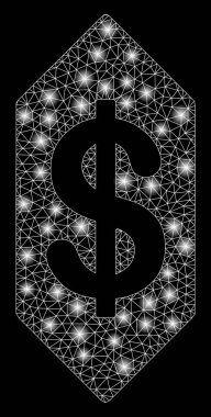Light Spotlar ile Bright mesh ağ dolar Bilet