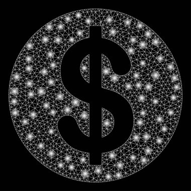 Işık Spotlar ile parlak Mesh karkas dolar sikke