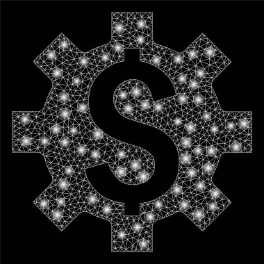 Light Spotlar ile parlak Mesh 2D dolar seçenekleri