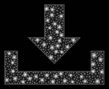 Parlama Spotlar ile parlak kafes tel çerçeve Indir