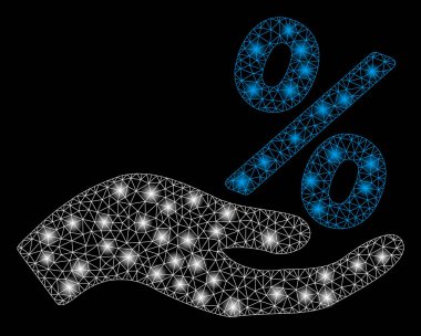 Işık Spotlar ile parlak mesh ağ Indirim teklif el