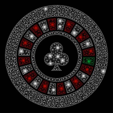 Işık Spotlar ile parlak mesh ağ dijital Casino Rulet