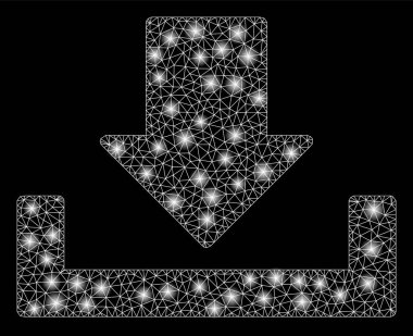 Parlama Spotlar ile parlak kafes tel çerçeve Indir