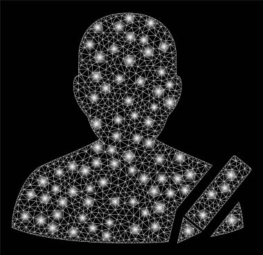 Parlak kafes 2D düzenleme Kullanıcı flare Spotlar ile