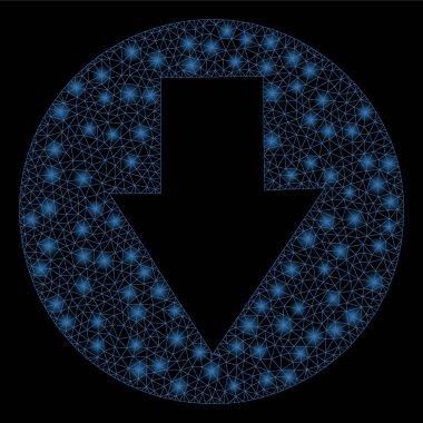 Bright Mesh Carcass Down with Flash Spots