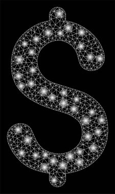 Flare Spotlar ile parlak Mesh karkas dolar