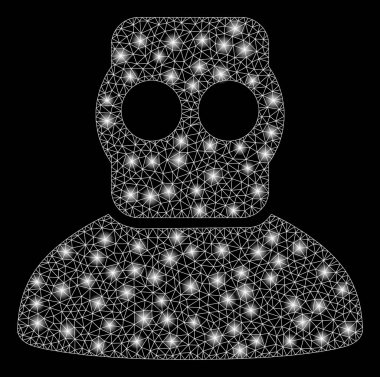 Işık Spotlar ile parlak Mesh 2D Diver Armor