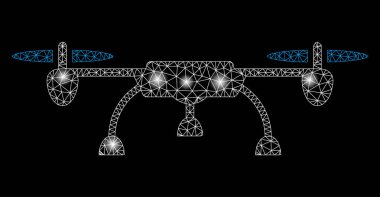 Light Spotlar ile parlak Mesh 2D drone
