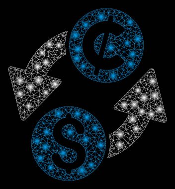 Light Spotlar ile parlak Mesh karkas dolar cent Borsası