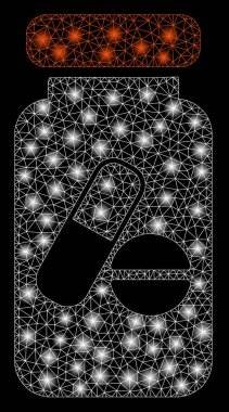 Işık Spotlar ile parlak Mesh karkas Ilaçlar Phial