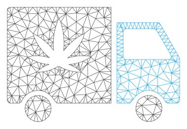 Esrar teslimat Van Çokgen çerçeve vektör Mesh Illüstrasyon