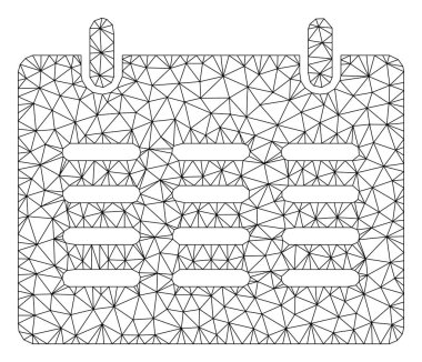 Takvim Çokgen çerçeve vektör Mesh Illüstrasyon