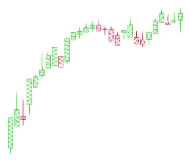 Mum grafiği büyüme yavaşlık Çokgen çerçeve vektör Mesh Illüstrasyon