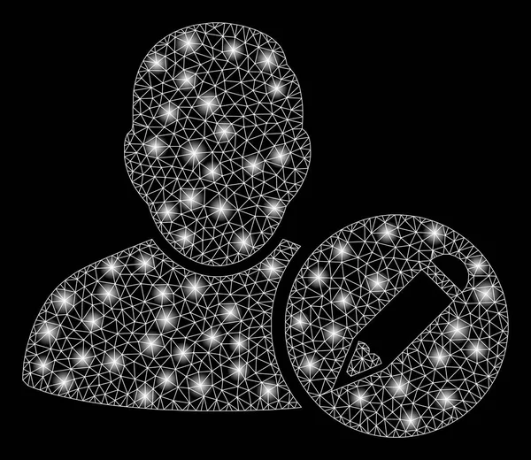 Блестящая тушка Мбаппе со светлыми пятнами — стоковый вектор