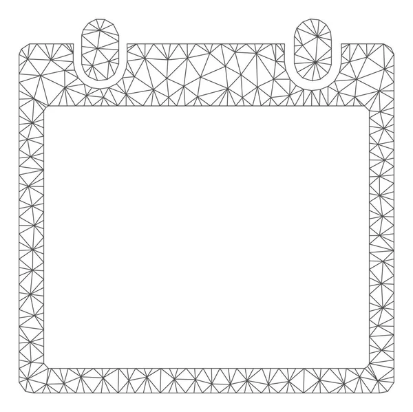 Kalender Frame Polygonal ram vektor mesh illustration — Stock vektor