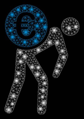 Flash Spotlu Parlak Örgü Karkas Euro Kurye