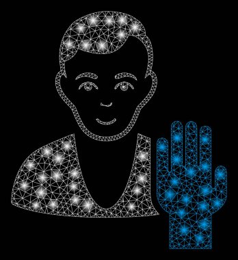 Flaş Spotlu Parlak Örgü 2D Elektörü