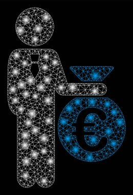 Parlama Spotlar ile Parlak Mesh Network Euro Banker