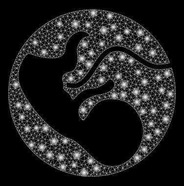 Flash Spotlu Parlak Mesh 2d Embriyo