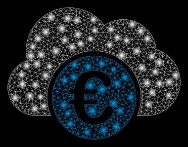 Flash Spotlu Parlak Kafes Karkas Euro Bulut Bankacılığı