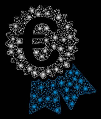 Işık Spotlar ile Parlak Mesh Network Euro Özellikli Fiyat Etiketi