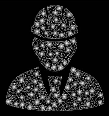 Flaş Spotlu Parlak Örgü Tel Çerçeve Mühendisi