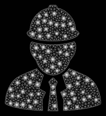 Işık Noktalı Parlak Örgü 2d Mühendis