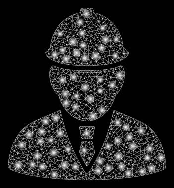 Flaş Spotlu Parlak Örgü 2d Mühendis