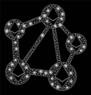 Flash Spotlu Parlak Kafes Ağ Ethereum Ağı