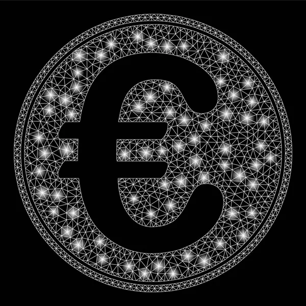 Parlama Spotlu Parlak Kafes Ağ Euro Sikke