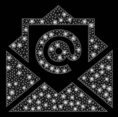 Flash Spotlu Parlak Kafes Ağ E-postası