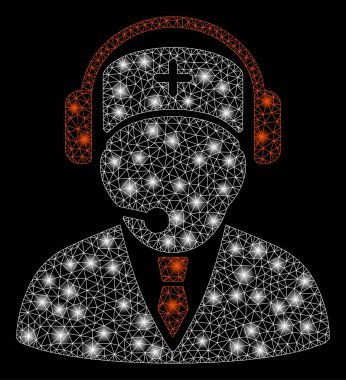 Parlama Noktalı Parlak Kafes Ağ Acil Durum Operatörü