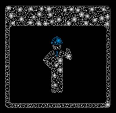 Işık Lekeleri ile Parlak Örgü Karkas Mühendisi Takvim Sayfası