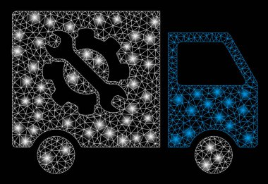 Flash Spotlu Parlak Örgü 2d Ekipman Kamyonu