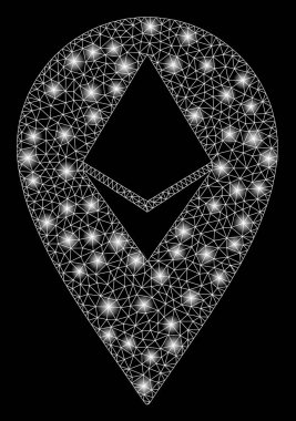 Işık Lekeli Parlak Örgü Karkas Ethereum Marker