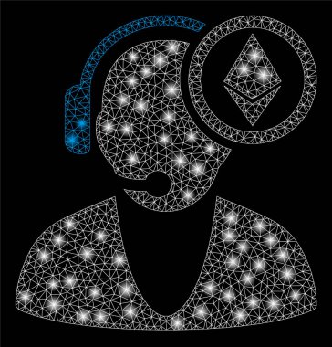 Parlama Noktaları ile Parlak Örgü 2d Ethereum Operatör