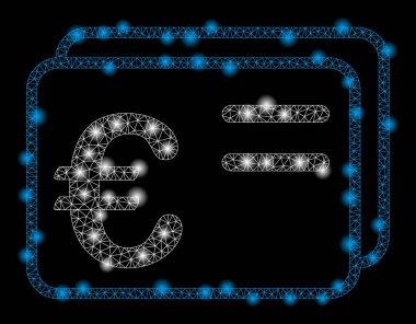 Flash Spotlu Parlak Kafes Karkas Euro Hesap Kartları