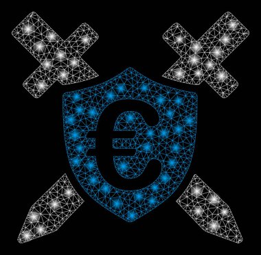 Parlama Noktalar ile Parlak Örgü Karkas Euro Guard Shield
