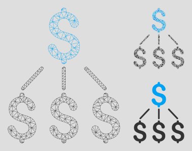 Finansal Yapı Vektör Örgü Karkas Modeli ve Üçgen Mozaik Simgesi