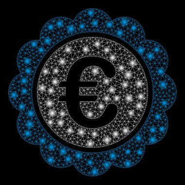 Parlama Noktalar ile Parlayan Örgü Tel Çerçeve Euro Ödül Mührü