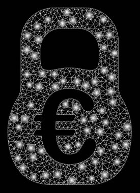 Parlama Noktalar ile Parlak Örgü Karkas Euro Ağırlık