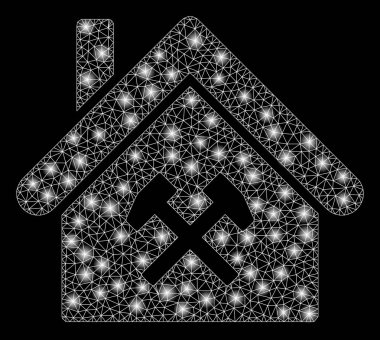 Parlama Noktalar ile Parlak Örgü 2d Fabrika