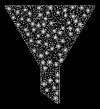 Flare Spotlu Fişek Kafes Tel Çerçeve Filtresi