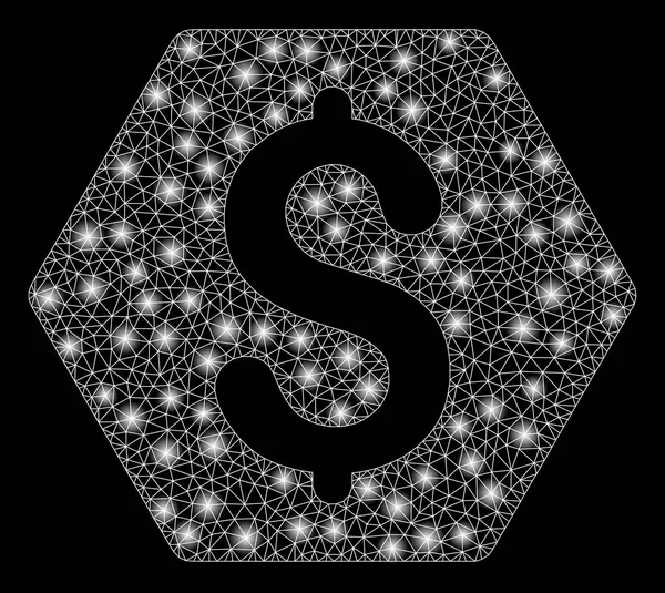 Parlama Spotları ile Parlak Örgü 2d Finans