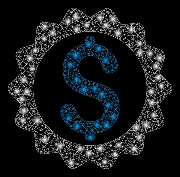 Işık Noktalar ile Parlak Örgü Tel Çerçeve Mali Mühür