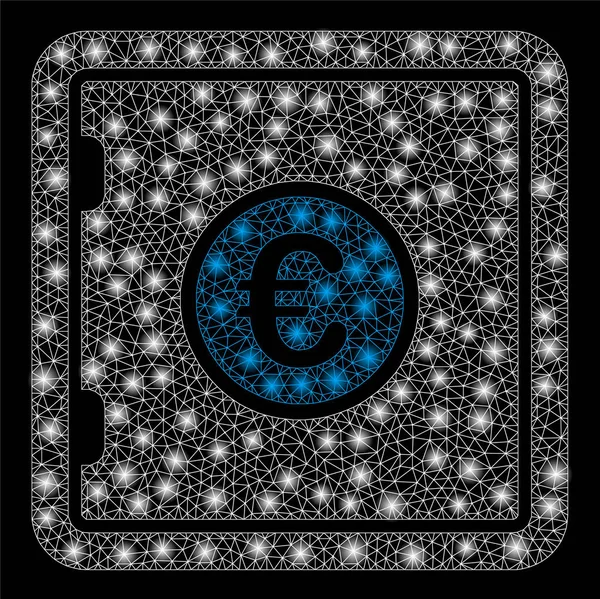 Flash Spotlu Parlak Kafes Tel Çerçeve Euro Güvenli