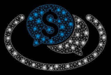 Flare Mesh Karkas Mali Sohbet Alanı Flare Spotlar ile