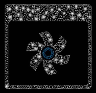 Işık Lekeleri ile Parlayan Örgü Karkas Fan Takvim Sayfası