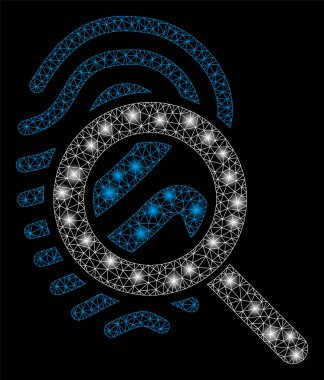 Flare Mesh Tel Çerçeve Flare Spotlar ile Parmak İzi keşfedin